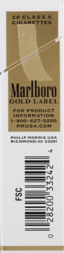 Marlboro Gold Label Cigarettes Perspective: right