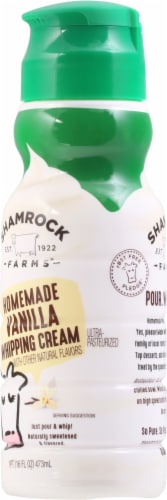 Shamrock Farms Homemade Vanilla Whipping Cream Perspective: right