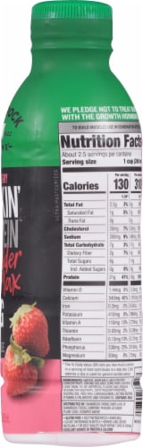 Shamrock Farms® Strawberry Rockin' Protein® Builder Max Protein Shake Perspective: right