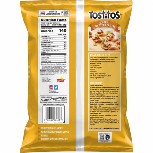 Tostitos® Scoops! Multigrain Tortilla Chips Perspective: right