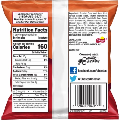 Cheetos® Crunchy Cheese Chips Perspective: right