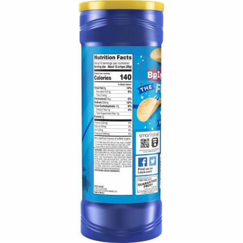 Lay's® Stax Salt and Vinegar Potato Chips Perspective: right