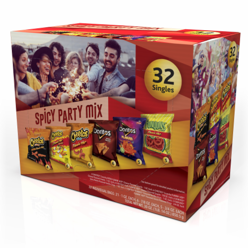 Frito Lay Spicy Party Mix Singles Perspective: right