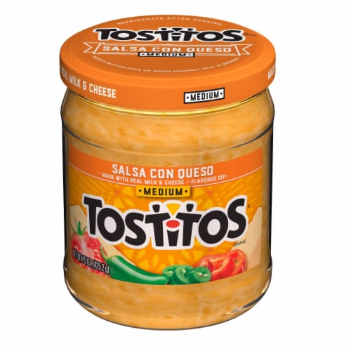 Tostitos Medium Salsa Con Queso Dip Perspective: right