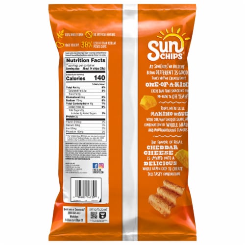 SunChips® Harvest Cheddar Whole Grain Chips Perspective: right