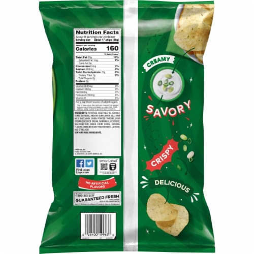 Lay's® Sour Cream and Onion Potato Chips Perspective: right