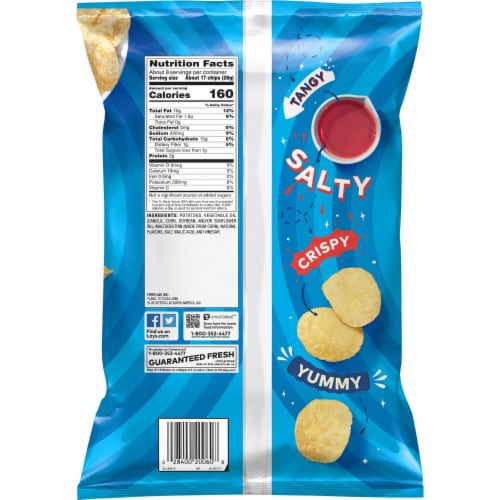 Lay's Salt and Vinegar Flavor Potato Chips Perspective: right
