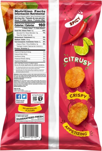 Lay's® Chile Limon Potato Chips Perspective: right