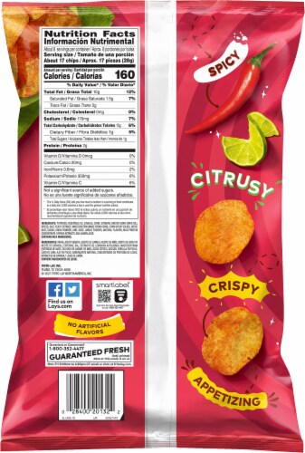 Lay's® Chile Limon Potato Chips Perspective: right