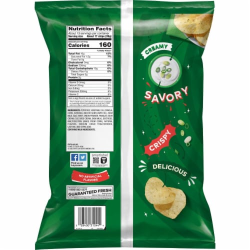 Lay's® Sour Cream and Onion Potato Chips Party Size Perspective: right