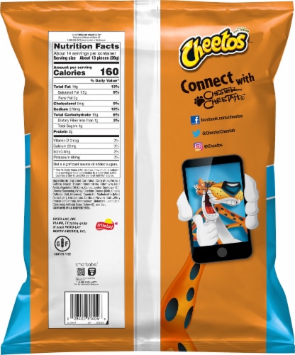 Cheetos® Cheese Puffs Chips Party Size Perspective: right