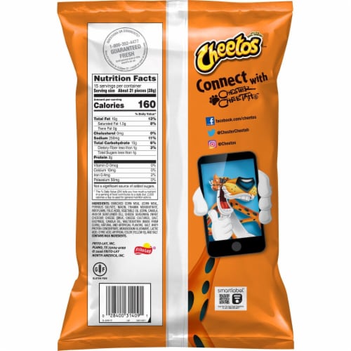 Cheetos® Crunchy Cheese Chips Party Size Perspective: right