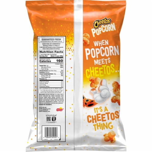 Cheetos Cheddar Cheese Flavored Popcorn Perspective: right