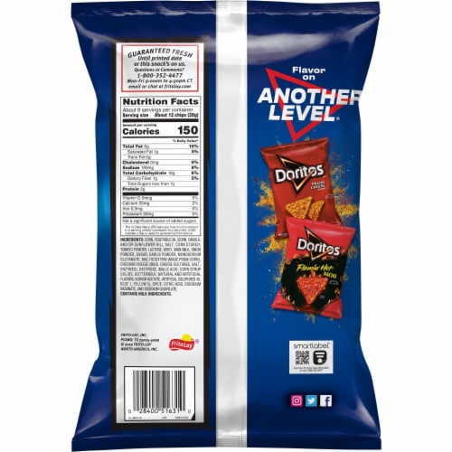 Doritos® Cool Ranch Flavored Tortilla Chips Perspective: right