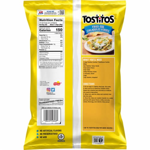 Tostitos® Cantina Traditional Yellow Corn Tortilla Chips Perspective: right