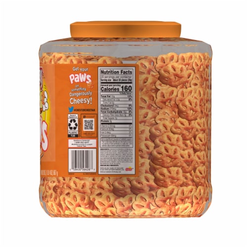 Chester's® Cheddar Flavored Paws Cheese Flavored Snacks Perspective: right