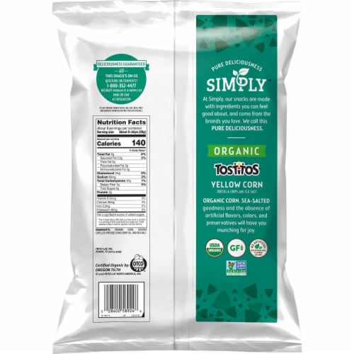 Tostitos® Simply Organic Yellow Corn Tortilla Chips Perspective: right