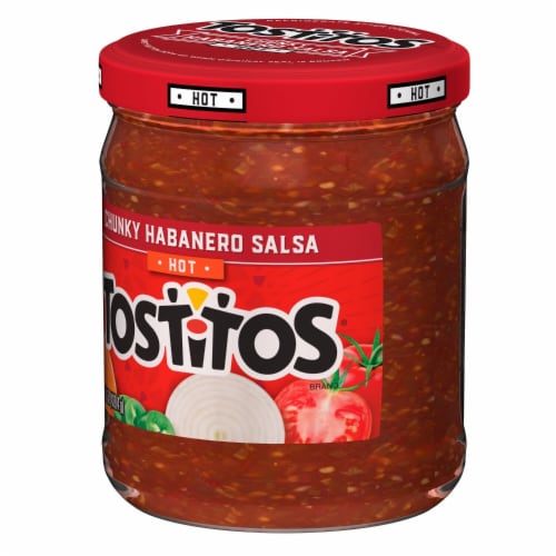 Tostitos Hot Chunky Habanero Salsa Dip Perspective: right