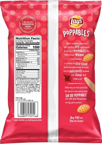 Lay's® Poppables Honey BBQ Potato Chips Perspective: right