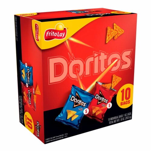 Doritos® Nacho Cheese and Cool Ranch Flavored Tortilla Chips Variety Pack Perspective: right