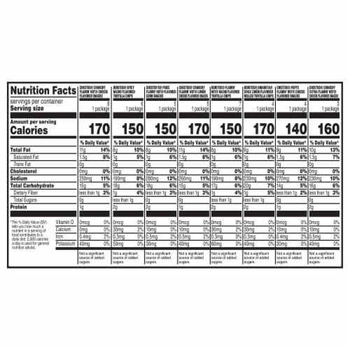 Frito-Lay® Fiery Mix Chips Variety Pack Perspective: right