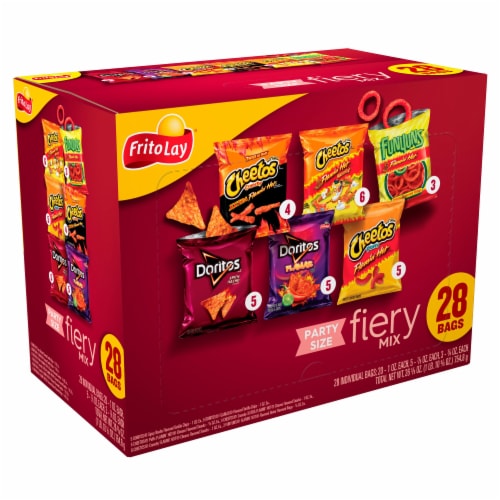 Frito-Lay® Fiery Mix Chips Variety Pack Perspective: right