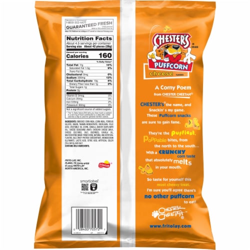 Chester's® Cheese Puffed Corn Chips Perspective: right