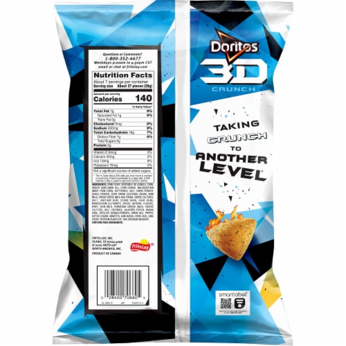 Doritos® 3D Crunch Spicy Ranch Flavored Tortilla Chips Perspective: right