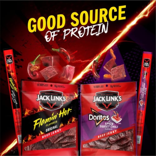 Jack Link's® Doritos Spicy Sweet Chili Beef Jerky Perspective: right