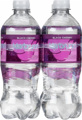 Klarbrunn® Black Cherry Flavored Sparkling Bottled Water Perspective: right