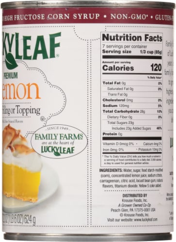 Lucky Leaf Premium Lemon Filling & Topping Perspective: right