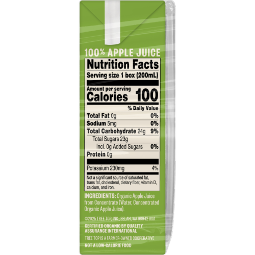 Tree Top® Organic Apple Juice Boxes Perspective: right