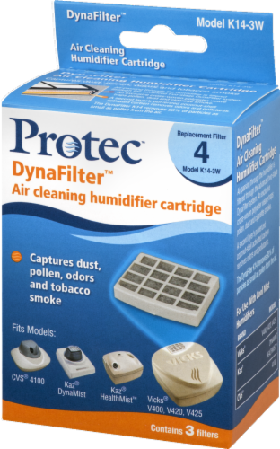 Protec DynaFilter Air Cleaning Humidifier Cartridge Replacement Filter 4 Perspective: right