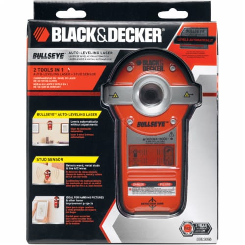 Black & Decker Power Tools Bullseye Auto-Leveling Laser With Stud Sensor BDL190S Perspective: right
