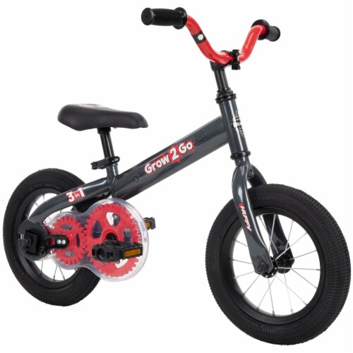 Huffy Grow 2 Go 3-in-1 Boys' Conversion Bicycle - Red/Grey Perspective: right