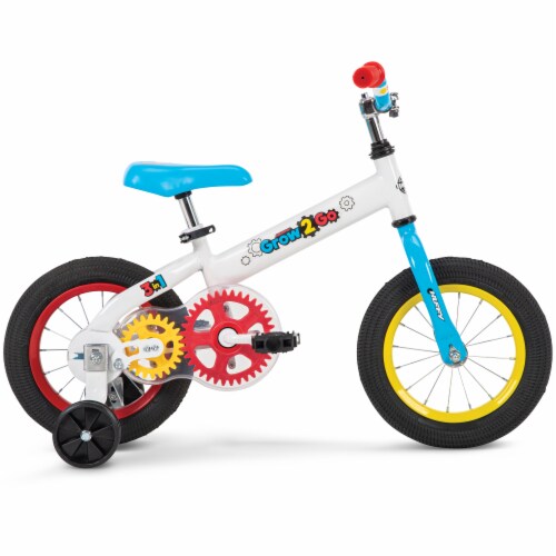 Huffy Grow 2 Go 3-in-1 Conversion Bicycle - Blue / White Perspective: right