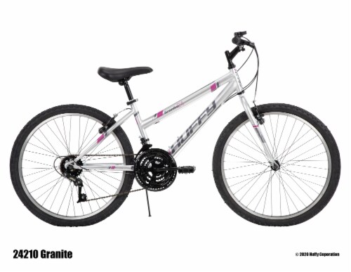 Huffy Girls' Granite Silver Bicycle Perspective: right
