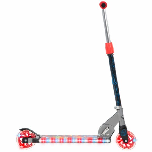 Huffy Marvel The Avengers Electro-Light 3 Wheeled Scooter - Black Perspective: right