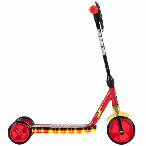 Huffy Disney's Cars Electro-Light 3 Wheeled Scooter - Red Perspective: right
