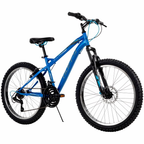 Huffy® 18-Speed Boys Blue Mountain Bike Perspective: right