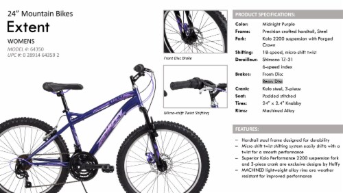 purple huffy bike 24 inch