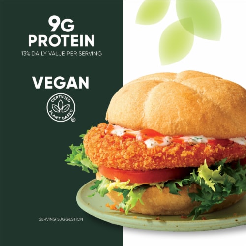 MorningStar Farms® Buffalo Plant Based Chik'n Patties Perspective: right