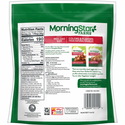 MorningStar Farms® Parmesan Garlic Meatless Chicken Wings Perspective: right