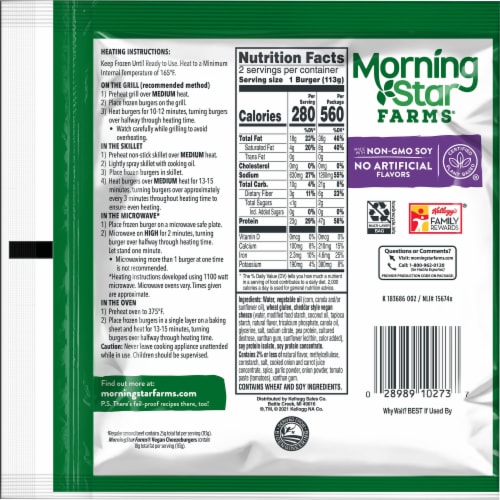 MorningStar Farms® Cheezeburger Veggie Burgers Perspective: right