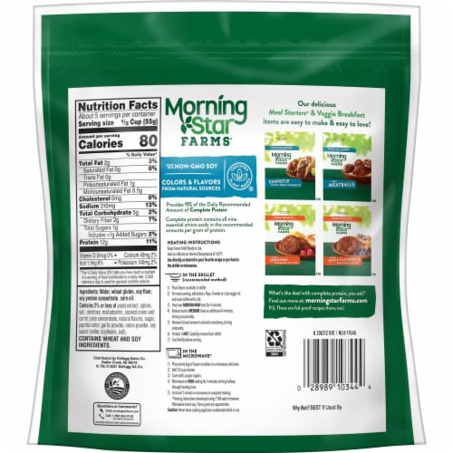MorningStar Farms® Meal Starters Meatless Italian Sausage Veggie Crumbles Perspective: right