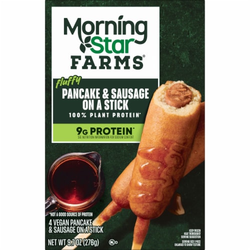 MorningStar Farms® Incogmeato Original Plant Based Pancake and Sausage on a Stick Perspective: right