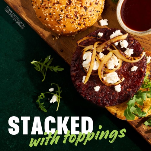 MorningStar Farms® Steakhouse Style Plant Based Veggie Burgers Perspective: right