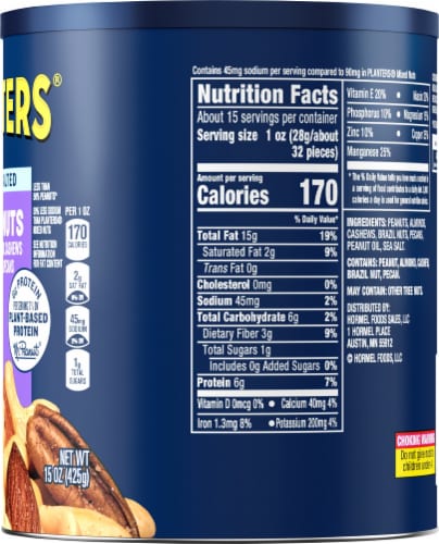Planters Lightly Salted Mixed Nuts Perspective: right