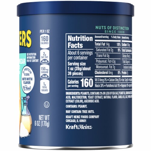 Planters® Sea Salt & Vinegar Peanuts Perspective: right