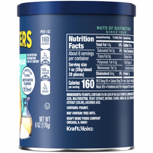 Planters® Sea Salt & Vinegar Peanuts Perspective: right